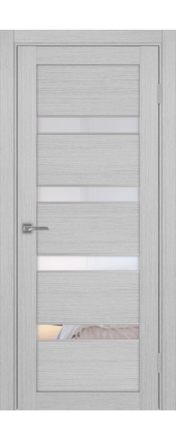 Межкомнатная дверь - Турин_505AПCSC.12 ЭКО-шпон Дуб серый FL. Размер: 35*200