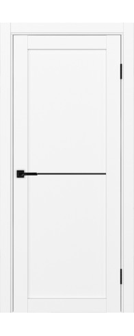 Межкомнатная дверь - Турин_502АПП молдинг SB.11 ЭКО-шпон Белый снежный. Размер: 35*200