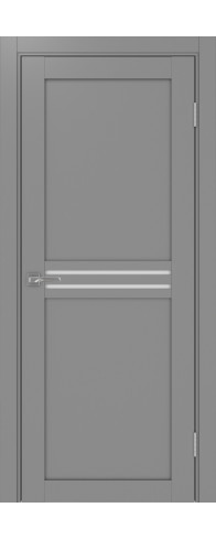 Межкомнатная дверь - Турин_552.12 ЭКО-шпон Серый. Размер: 35*200