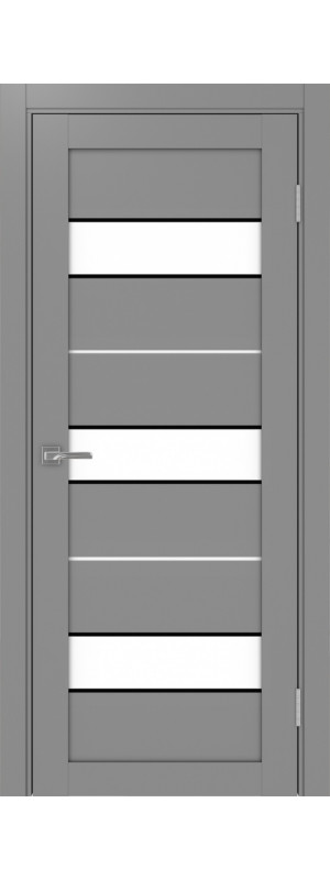 Межкомнатная дверь - Турин_526АППSB.122 ЭКО-шпон Серый. Размер: 40*200