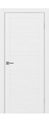 Межкомнатная дверь - Турин_560.12 ЭКО-шпон Белый лёд. Размер: 35*200