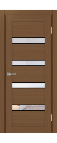 Межкомнатная дверь - Турин_505AПCSB.12 ЭКО-шпон Орех NL. Размер: 30*200