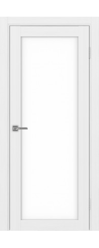 Межкомнатная дверь - Турин_501.2 ЭКО-шпон Белый лёд. Размер: 60*200