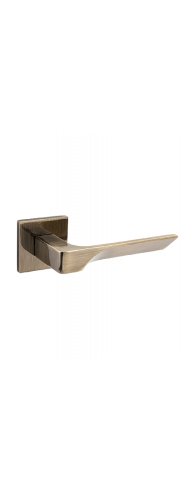 Ручка дверная Code Deco на квадратном основании H-30122-A-AB бронза Ручка дверная Code Deco на квадратном основании H-30122-A-AB бронза