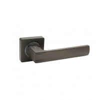 Ручка дверная TRODOS AL-02-A845 GF/CP Графит/Черный