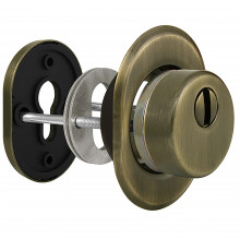 Броненакладка Fuaro (Фуаро) DEF.CRE/OV-set.9726 (DEF 9726) M6x90 врезная с чашкой AB-6 зелёная бронза