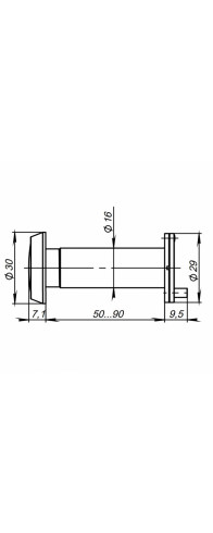 Глазок Punto (Пунто) дверной, оптика пластик DV-3/90-50/P (DVP3/NEW) CP хром Глазок Punto (Пунто) дверной, оптика пластик DV-3/90-50/P (DVP3/NEW) CP хром