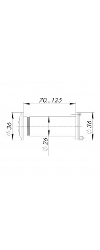 Глазок Ajax (Аякс) дверной, оптика пластик DV-4/70-125 BL черный (кратно коробке 30 шт) Глазок Ajax (Аякс) дверной, оптика пластик DV-4/70-125 BL черный (кратно коробке 30 шт)