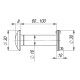 Глазок Armadillo (Армадилло) дверной, оптика стекло DV-PRO 3/100-60/BR (DVG3) GP золото