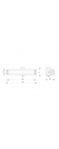 Доводчик Ajax (Аякс) дверной DCTR15-60 (TDR-60) 15-60кг AL алюминий Доводчик Ajax (Аякс) дверной DCTR15-60 (TDR-60) 15-60кг AL алюминий