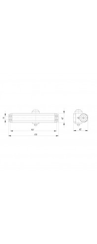 Доводчик Ajax (Аякс) дверной DCTR50-100 hold open BR коричневый Доводчик Ajax (Аякс) дверной DCTR50-100 hold open BR коричневый