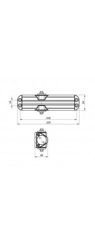 Доводчик Fuaro (Фуаро) дверной DC20-5/TS-68 WH до 110 кг (белый) Доводчик Fuaro (Фуаро) дверной DC20-5/TS-68 WH до 110 кг (белый)