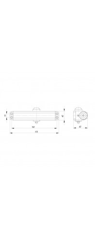 Доводчик Ajax (Аякс) дверной DCTR50-100 (TDR-100) 50-100кг AL алюминий Доводчик Ajax (Аякс) дверной DCTR50-100 (TDR-100) 50-100кг AL алюминий