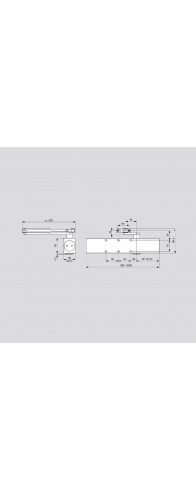 Дверной Dorma (Дорма) доводчик TS 83 EN 3-6 BC, без складного рычага, серый Дверной Dorma (Дорма) доводчик TS 83 EN 3-6 BC, без складного рычага, серый