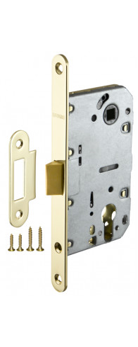 Корпус Fuaro (Фуаро) врезного замка c защёлкой PLASTP85C-50 (P85C-50) GP латунь Корпус Fuaro (Фуаро) врезного замка c защёлкой PLASTP85C-50 (P85C-50) GP латунь