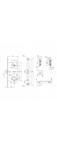 Корпус Punto (Пунто) замка ML85-50/BL AB (бронза) блистер Корпус Punto (Пунто) замка ML85-50/BL AB (бронза) блистер