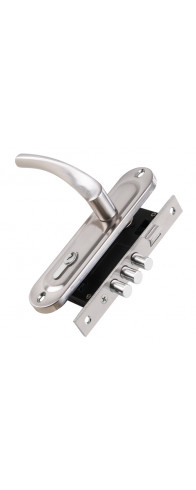 Замок Punto (Пунто) цилиндровый в комплекте с ручкой LOCKSET15.CRONA.4061-3 (KIT P15 4061/3 CRONA) SN мат.никель Замок Punto (Пунто) цилиндровый в комплекте с ручкой LOCKSET15.CRONA.4061-3 (KIT P15 4061/3 CRONA) SN мат.никель