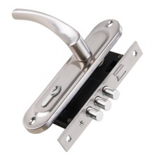 Замок Punto (Пунто) цилиндровый в комплекте с ручкой LOCKSET15.CRONA.4061-3 (KIT P15 4061/3 CRONA) SN мат.никель