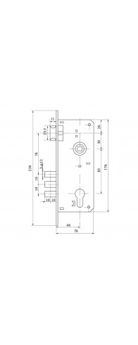 Замок цилиндровый Fuaro (Фуаро) с в комплекте с ручкой LOCKSET.9013 (SET F9011) SN/CP мат.никель Замок цилиндровый Fuaro (Фуаро) с в комплекте с ручкой LOCKSET.9013 (SET F9011) SN/CP мат.никель