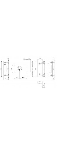 Замок Kale kilit (Кале килит) врезной крестообразный 156/F (45 mm), 5 кл. Замок Kale kilit (Кале килит) врезной крестообразный 156/F (45 mm), 5 кл.