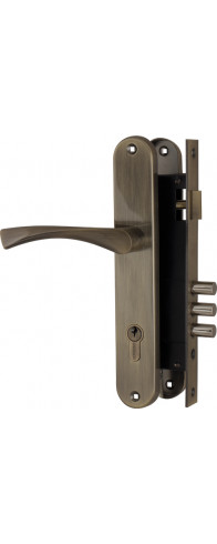 Замок цилиндровый Fuaro (Фуаро) с в комплекте с ручкой LOCKSET.9011 (SET F9011) AB бронза Замок цилиндровый Fuaro (Фуаро) с в комплекте с ручкой LOCKSET.9011 (SET F9011) AB бронза