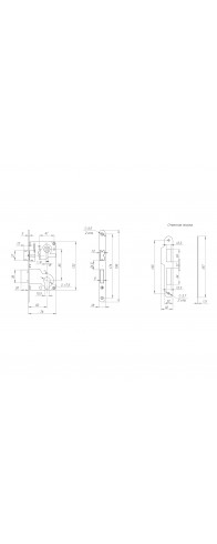 Корпус Ajax (Аякс) замка METLS25-50 CP хром Корпус Ajax (Аякс) замка METLS25-50 CP хром