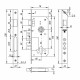 Корпус Fuaro (Фуаро) врезного замка с защёлкой DD900/C-45.85.3MR (900 3MR W/B) PB латунь