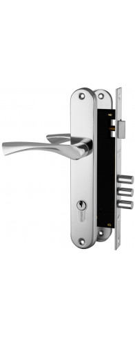 Замок цилиндровый Fuaro (Фуаро) с в комплекте с ручкой LOCKSET.9011 (SET F9011) CP хром Замок цилиндровый Fuaro (Фуаро) с в комплекте с ручкой LOCKSET.9011 (SET F9011) CP хром