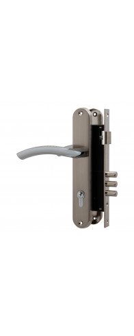 Замок цилиндровый Fuaro (Фуаро) с в комплекте с ручкой LOCKSET.9013 (SET F9011) SN/CP мат.никель Замок цилиндровый Fuaro (Фуаро) с в комплекте с ручкой LOCKSET.9013 (SET F9011) SN/CP мат.никель