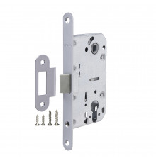 Корпус Fuaro (Фуаро) врезного замка c защёлкой PLASTP85C-50 (P85C-50) SSC сатинированный хром