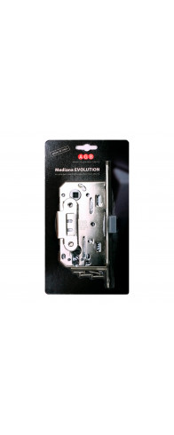Корпус замка AGB (АГБ) под цилиндр MEDIANA EVOLUTION B01103.50.06.567 с отв. планкой B01000.13 (никель)