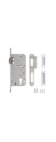 Замок Fuaro (Фуаро) врезной DD.INOX/C-55.72/R с роликовой защелкой Замок Fuaro (Фуаро) врезной DD.INOX/C-55.72/R с роликовой защелкой