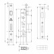 Корпус Fuaro (Фуаро) узкопрофильного замка с защелкой PROF153-30/85 (153-30/85) CP хром
