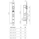 Корпус Fuaro (Фуаро) узкопрофильного замка с роликовой защелкой PROF155-25 (155-25) CP хром