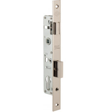 Корпус Kale kilit (Кале килит) узкопрофильного замка с защёлкой 153 (20 mm) w/b (никель)