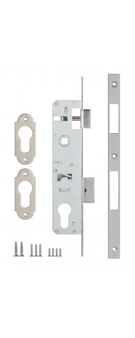 Корпус Kale kilit (Кале килит) узкопрофильного замка с защёлкой 153/P (35 mm) w/b (хром) Корпус Kale kilit (Кале килит) узкопрофильного замка с защёлкой 153/P (35 mm) w/b (хром)