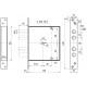Замок Mettem (Меттэм) врезной сувальдный ЗВ8 165.0.0, 4 кл. (ключ 60 мм)