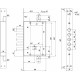 Замок Mettem (Меттэм) врезной сувальдный ЗВ8 341.1.1 с тягами, 5 кл. (ключ 60 мм)