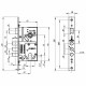 Корпус Fuaro (Фуаро) врезного замка c защёлкой MDV10/C-60.85.3R14
