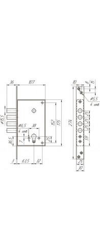Корпус Mettem (Меттэм) врезного замка ЗВ1 711.0.0 (никель) Корпус Mettem (Меттэм) врезного замка ЗВ1 711.0.0 (никель)