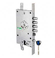 Замок Mottura (Моттура) врезной двухсистемный 3D KEY 3D.787-S (левый), ключ 40 мм
