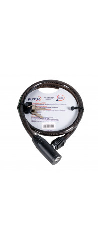 Замок Punto (Пунто) тросовый PK-BIKE-1080-KEY (10х800) 2key/подвес Замок Punto (Пунто) тросовый PK-BIKE-1080-KEY (10х800) 2key/подвес