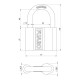 Замок Fuaro (Фуаро) навесной PL-PROTEC-4080 3key (PL-4080) англ. /блистер