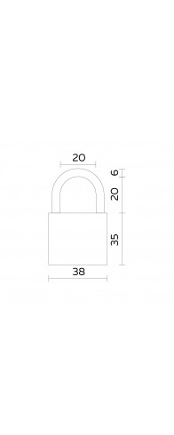 Замок Fuaro (Фуаро) навесной PL-PROTEC-0238 3key (PL-02-38) англ. /блистер Замок Fuaro (Фуаро) навесной PL-PROTEC-0238 3key (PL-02-38) англ. /блистер