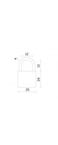 Замок Fuaro (Фуаро) навесной PL-UNI-0125 (PL-01-25) 2key англ. /блистер Замок Fuaro (Фуаро) навесной PL-UNI-0125 (PL-01-25) 2key англ. /блистер