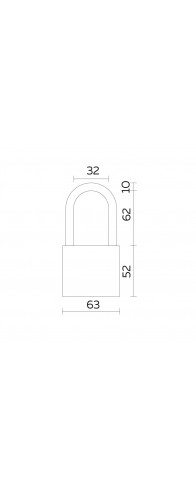 Замок Fuaro (Фуаро) навесной PL-UNI-0163-L (PL-01-63-L) 3key англ. /блистер Замок Fuaro (Фуаро) навесной PL-UNI-0163-L (PL-01-63-L) 3key англ. /блистер