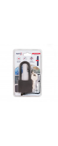 Замок Punto (Пунто) навесной PK-1550L 3 key диск.ключ длиная дужка Замок Punto (Пунто) навесной PK-1550L 3 key диск.ключ длиная дужка