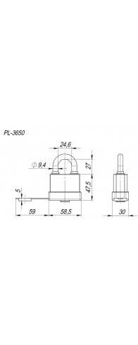 Замок Fuaro (Фуаро) навесной PL-WEATHER-3650 3key (PL-3650) англ. /блистер Замок Fuaro (Фуаро) навесной PL-WEATHER-3650 3key (PL-3650) англ. /блистер