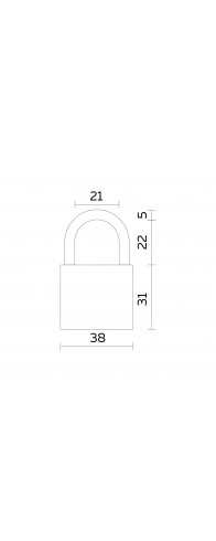 Замок Fuaro (Фуаро) навесной PL-UNI-0340 3key (PL-03-40) англ. /блистер Замок Fuaro (Фуаро) навесной PL-UNI-0340 3key (PL-03-40) англ. /блистер