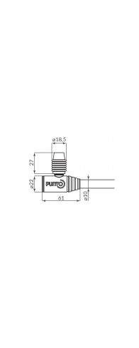 Замок Punto (Пунто) тросовый PK-BIKE-1080-KEY (10х800) 2key/подвес Замок Punto (Пунто) тросовый PK-BIKE-1080-KEY (10х800) 2key/подвес
